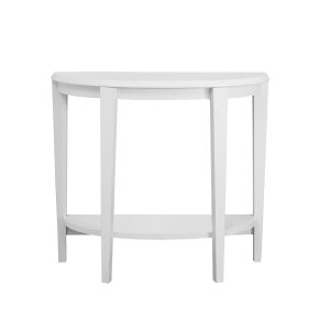 White 36L Hall Console Accent Table