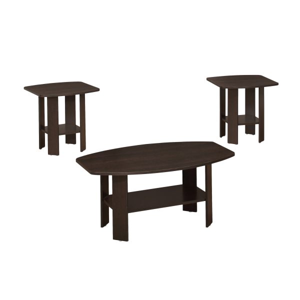 Table Set - 3Pcs Set / Cappuccino