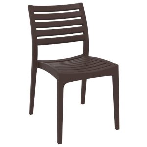Ares Outdoor Dining Chair Brown
