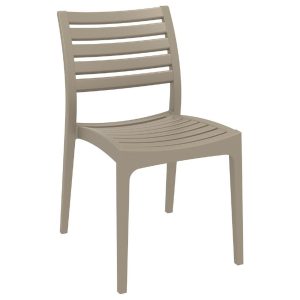 Ares Outdoor Dining Chair Taupe