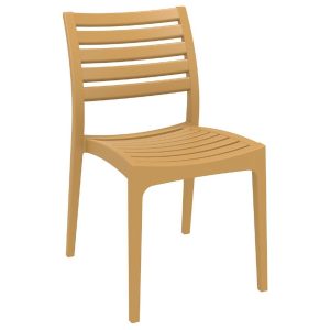 Ares Outdoor Dining Chair Teak Brown
