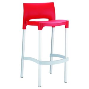 Gio Outdoor Barstool Red