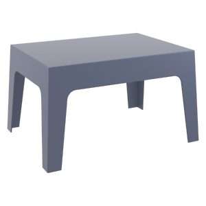 Box Resin Outdoor Center Table Dark Gray