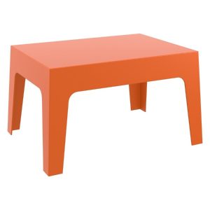 Box Resin Outdoor Center Table Orange
