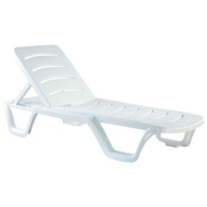 Sunlight Pool Chaise Lounge White