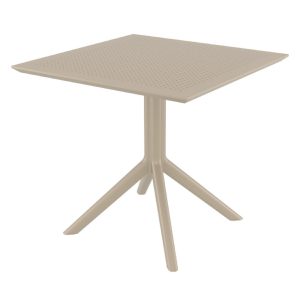 Sky Square Table 31 inch Taupe