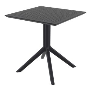 Sky Square Table 27 inch Black