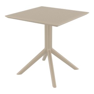 Sky Square Table 27 inch Taupe