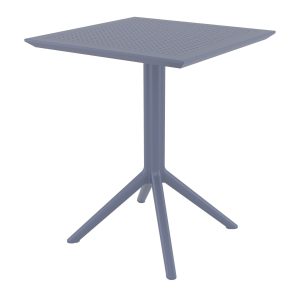 Sky Square Table 24 inch Dark Gray