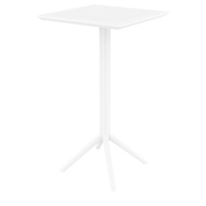 Sky Square Bar Table 24 inch White