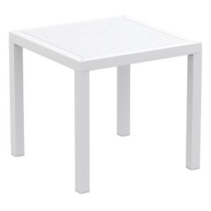 Ares Resin Square Dining Table White 31 inch