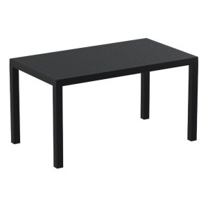 Ares Resin Rectangle Dining Table Black 55 inch