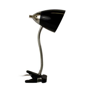 LimeLights Flossy Flexible Gooseneck Clip Light Desk Lamp ATHE-LD2001BLK
