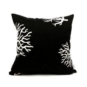 Black Coral Large Pillow 20X20