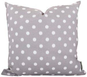 Gray Ikat Dot Extra Large Pillow 24x24