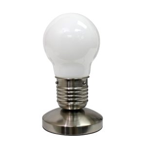 Simple Designs Edison Style Minimalist Idea Bulb Mini Touch Desk Lamp