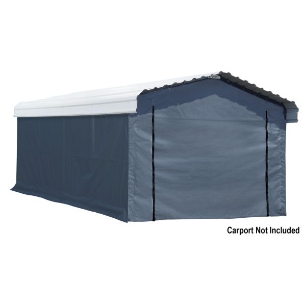 12x20 Fabric Carport Enclosure Kit