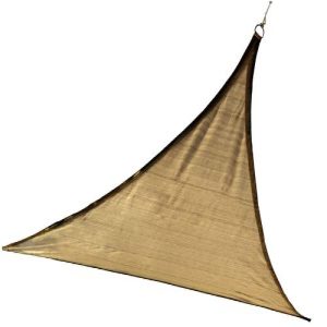 12 Ft. / 3,7 M Triangle Shade Sail - Sand 230 Gsm