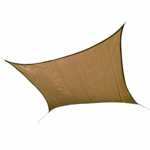 12 Ft. / 3,7 M Square Shade Sail - Sand 160 Gsm