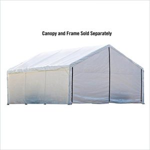 18x30 White Canopy Enclosure Kit; FR Rated