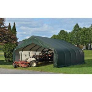 18x20x11 Peak Style Shelter, Green Cover