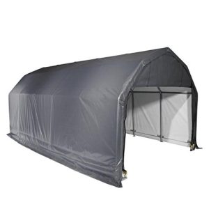 12x24x9 Barn Shelter, Grey Cover