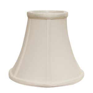 Slant Bell Softback Lampshade With Washer Fitter, White