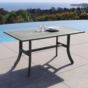 Renaissance Outdoor Hand-scraped Hardwood Rectangular Table VIFA-V1300