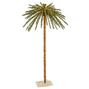 Vickerman 7' Outdoor Palm Artificial Tree with 500 Clear Lights