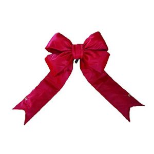 Vickerman 96 Red Nylon Four Loop Outdoor Christmas Bow