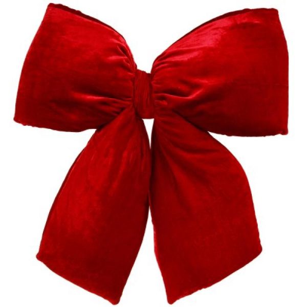 Vickerman 16 Red Velvet Structured Christmas Bow