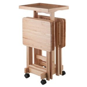 6-Pc Snack Table Set Natural