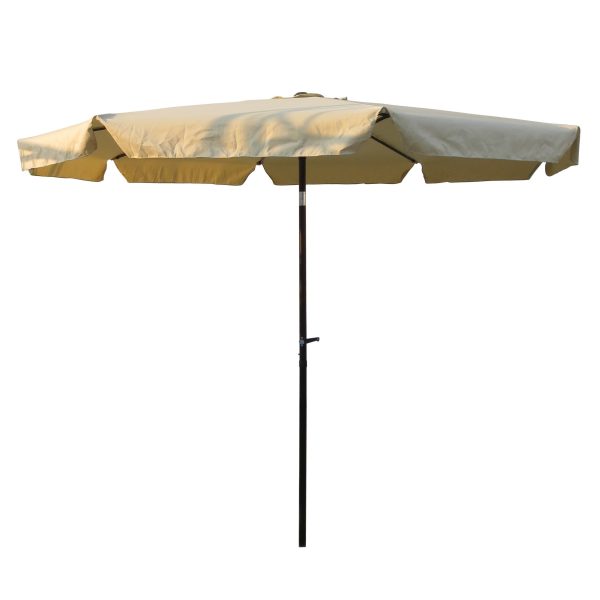 St. Kitts Aluminum 10-foot Patio Umbrella - Bronze/Beige