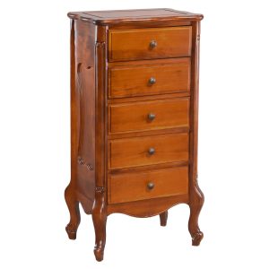 Windsor Carved Wood 5-drawer Dresser - Walnut