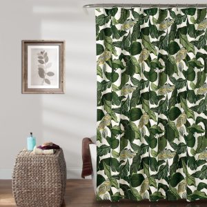 Tropical Paradise Shower Curtain Green 72x72