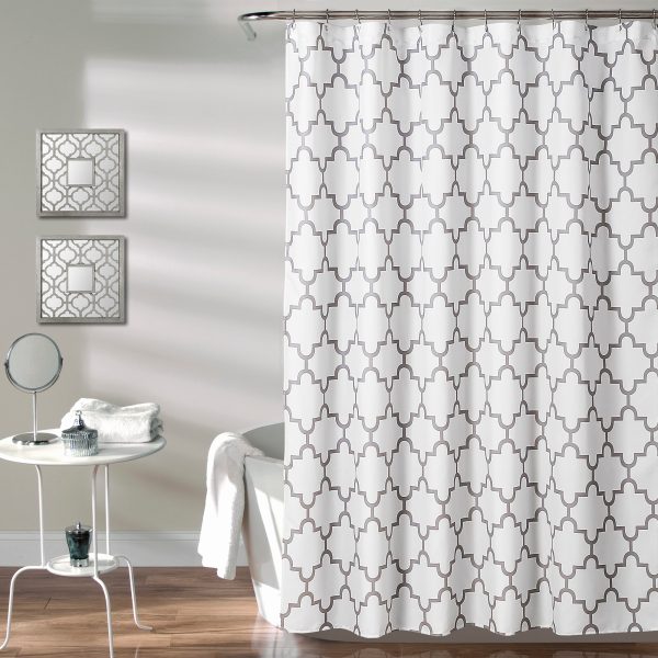 Bellagio Shower Curtain Gray 72X72