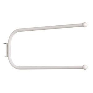 Household Essentials Hinge-It Spacemaker Double Bar Rack, White