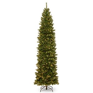 10' North Valley Spruce Pencil Slim Tree with Clear Lights