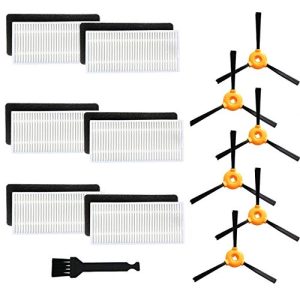 BBT(BAMBOOST) Replacement Parts Compatible DEEBOT N79S DEEBOT N79 Robotic Vacuums Accessories - Filters+ Side Brushes (Pack of 18)