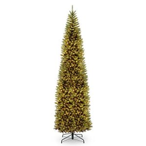12' Kingswood Fir Pencil Tree with 800 Clear Lights