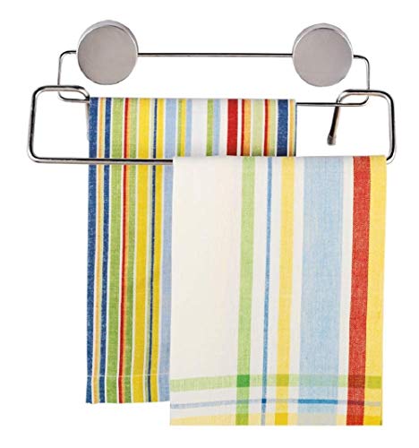 Better Houseware 2409 Magnetic Double Towel Bar, Stainless