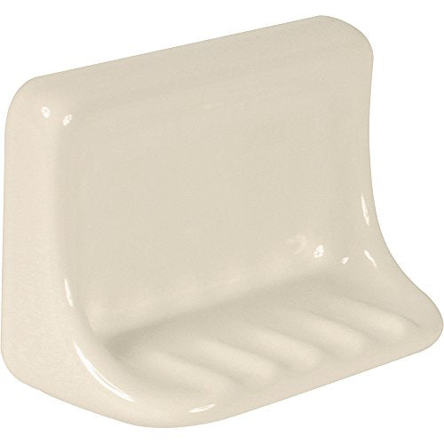 Apple Creek Ceramic Bathroom Soap Dish, 7 inch Bone