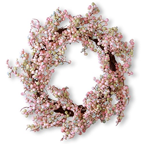 16 Pink Berry Wreath