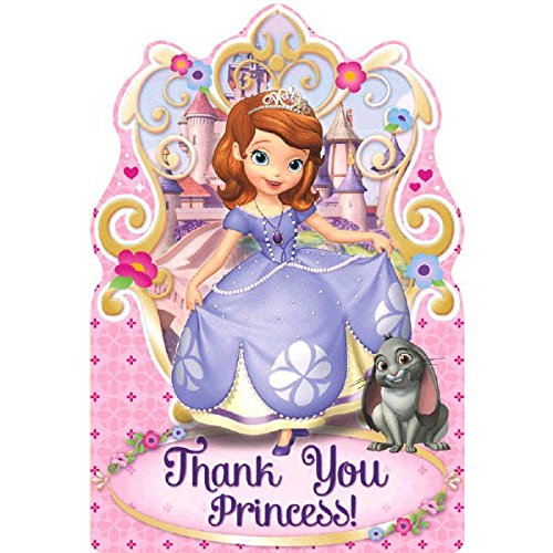 Postcard Thank You Cards | Disney Sofia The First Collection | Party Accessory