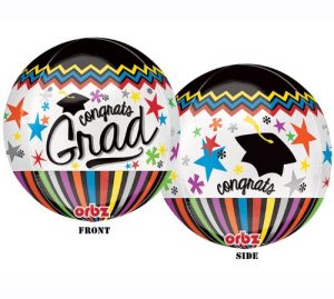 Congrats Grad 16 Graduation Orbz Foil Balloon