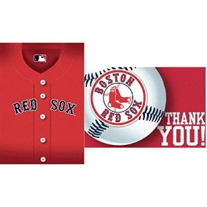 Boston Red Sox Major League Baseball Collection Party Invitation & Thank You Card Set