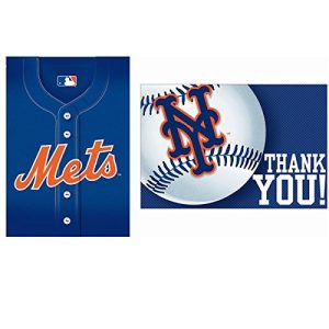 New York Mets Major League Baseball Collection Party Invitation & Thank You Card Set