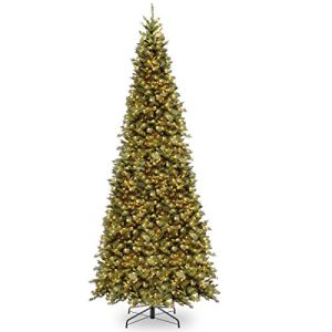 12' Tiffany Fir Slim Tree with 900 Clear Lights