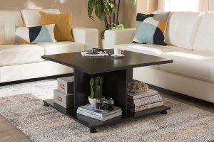 Baxton Studio Cladine Modern and Contemporary Wenge Brown Finished Coffee Table