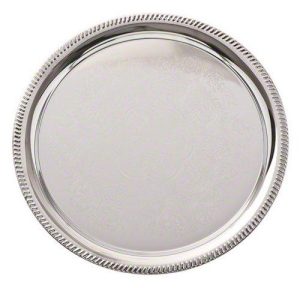 American Metalcraft (Strd214) 14 Round Chrome Serving Tray - Affordable Elegance Series